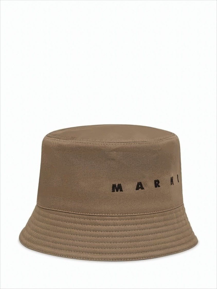 Marni Structured Cotton Bucket Hat With Minimalist Branding