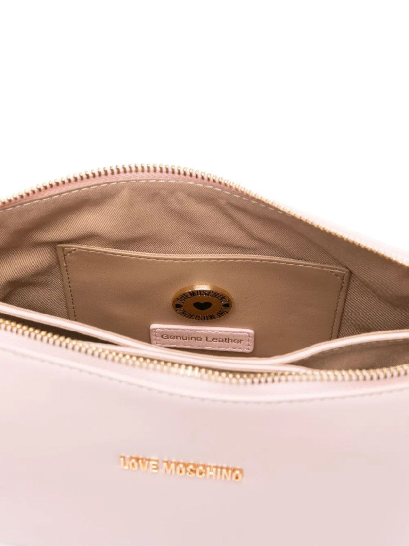 Moschino Chain Link Logo Shoulder Bag