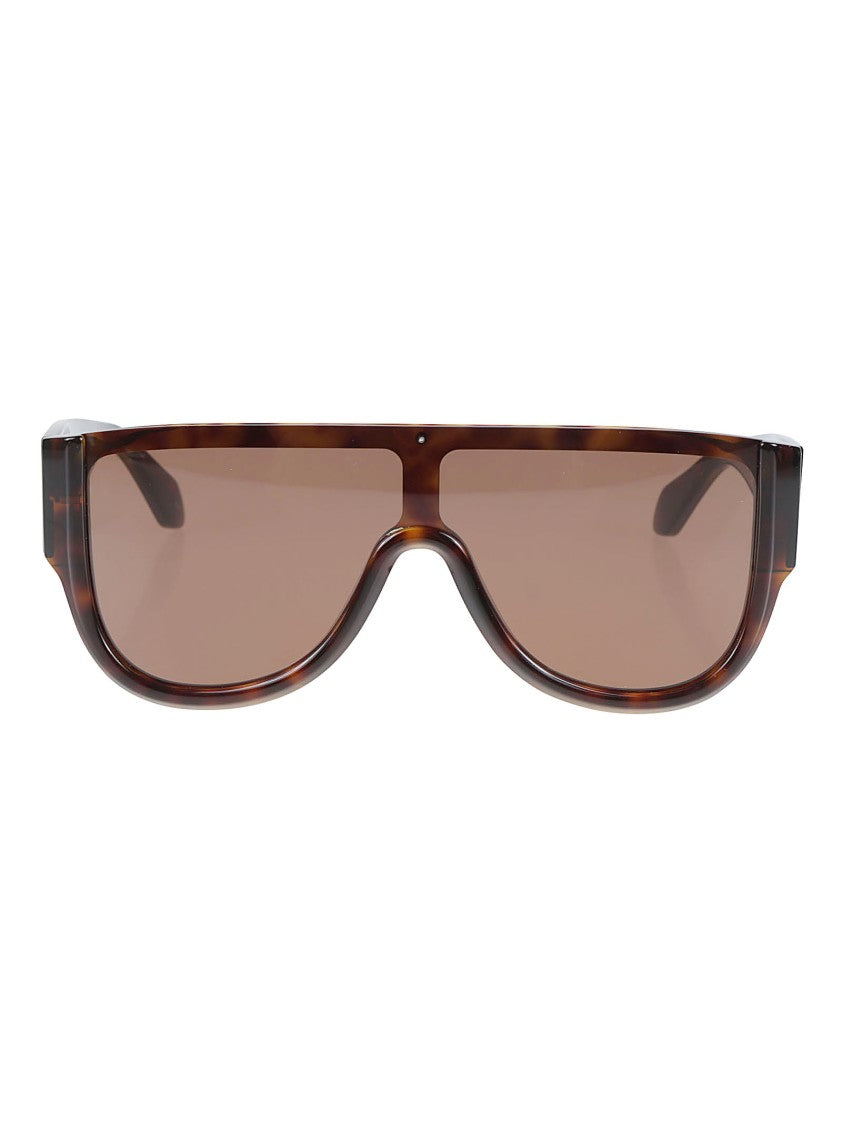 Alaïa Oversized Rectangular Sunglasses With Tortoiseshell Design