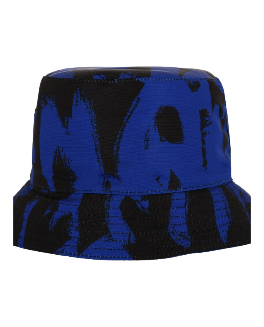 Alexander Mcqueen Graffiti Logo Print Bucket Hat