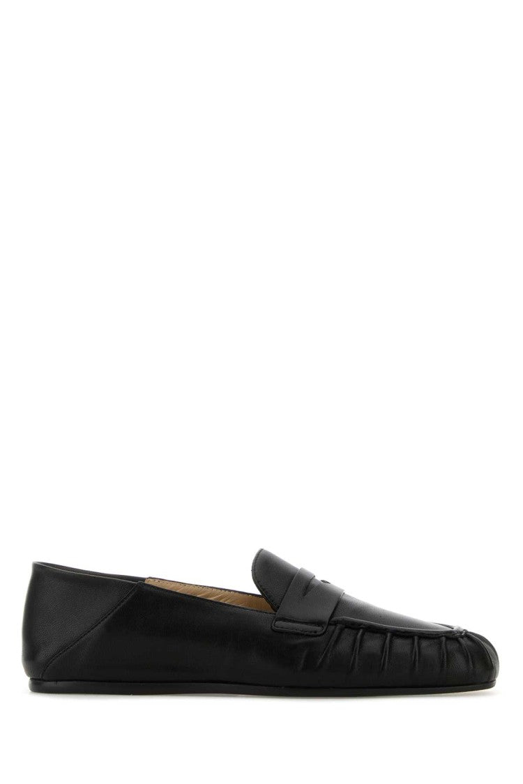 Stuart Weitzman Black Leather Brooks Loafers