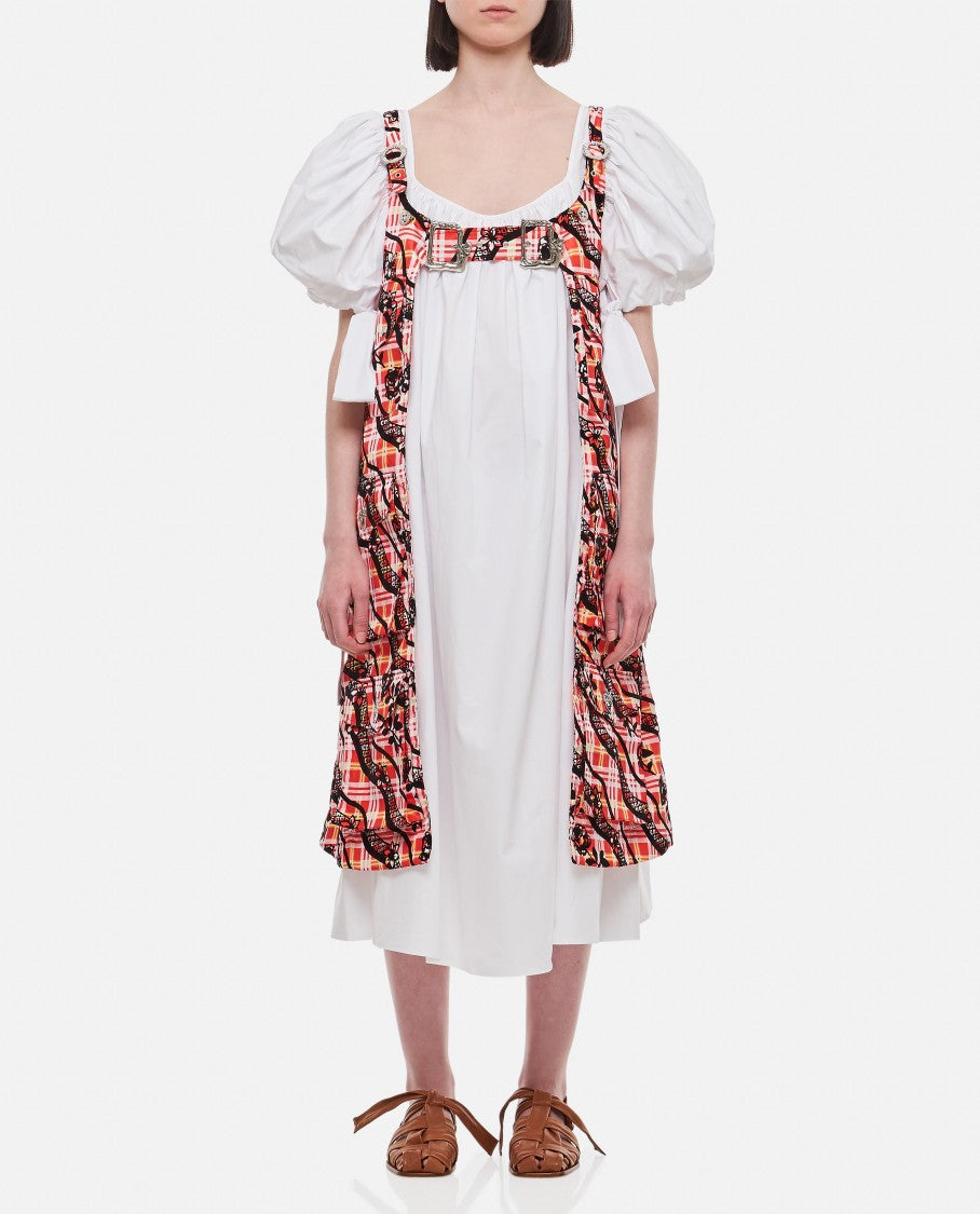 Chopova Lowena Atomic Cotton Taffeta Midi Dress