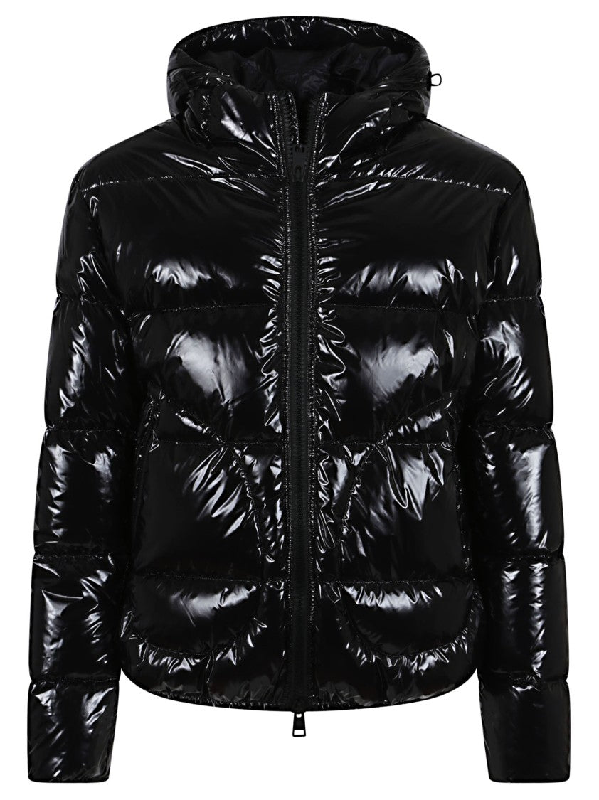 Herno Glossy Fabric Bomber Jacket