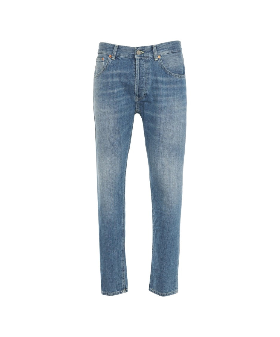 Dondup Slim-Fit Denim Jeans With Classic Five-Pocket Design And Subtle Whiskering