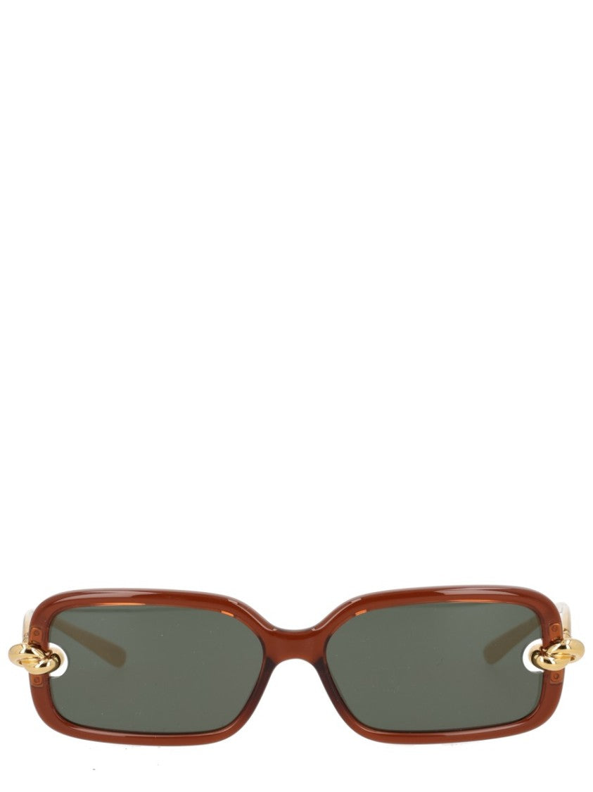 Bottega Veneta Knot Rectangular Sunglasses