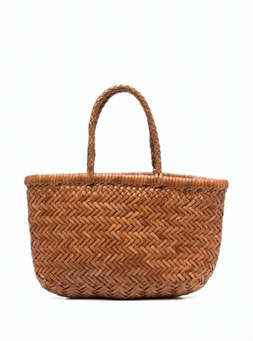 Dragon Diffusion Mini Flat Basket-Style Tote With Braided Handles