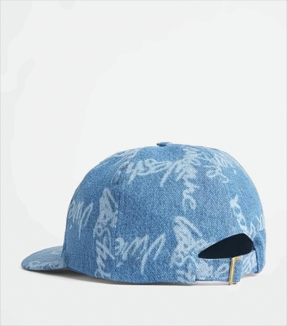 Vivienne Westwood Denim-Style Baseball Cap With Graffiti Script