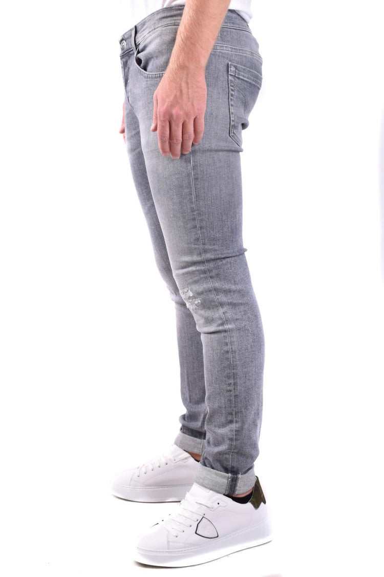 Dondup Slim-Fit Grey Wash Denim Jeans