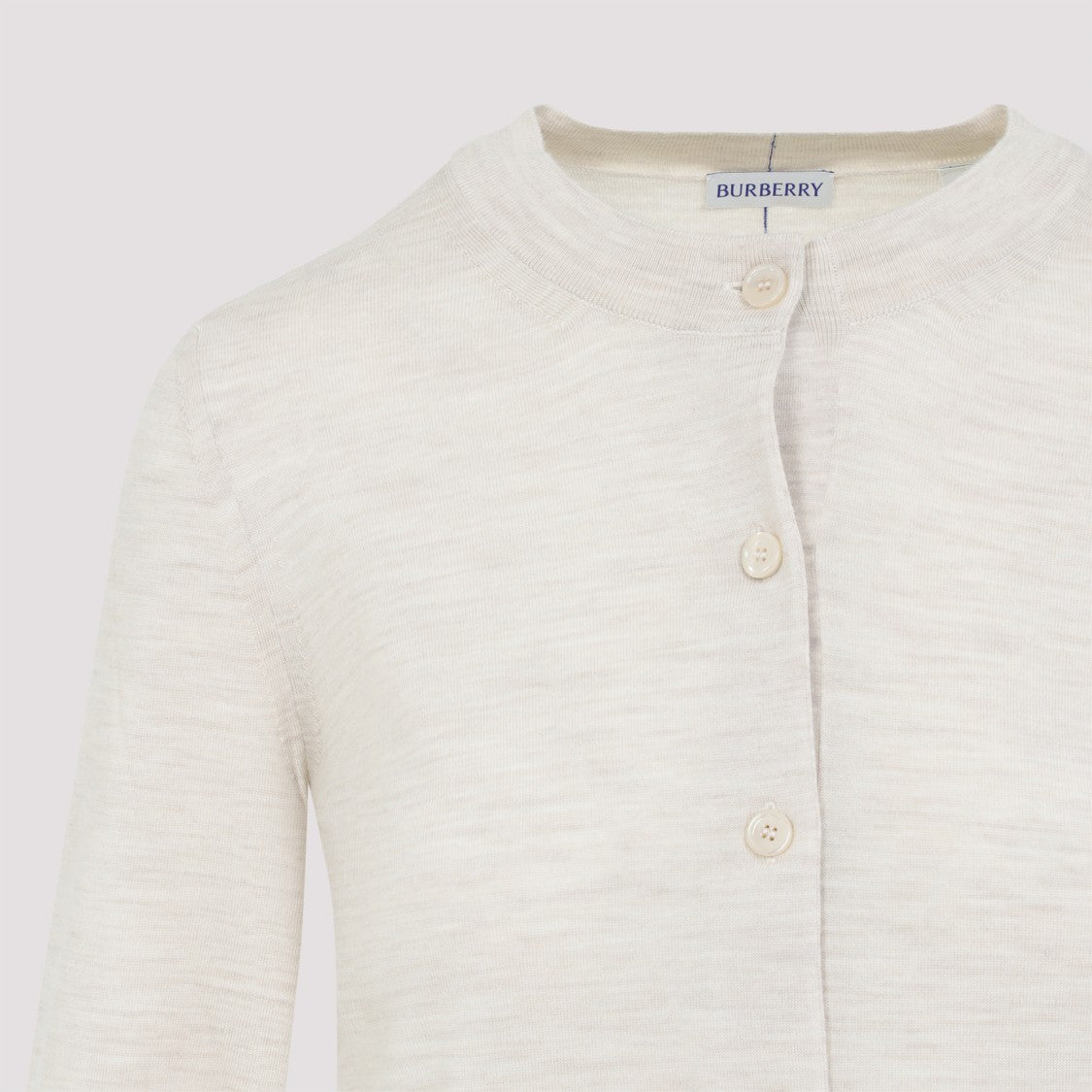 Burberry Nutmeg White Wool Pullover