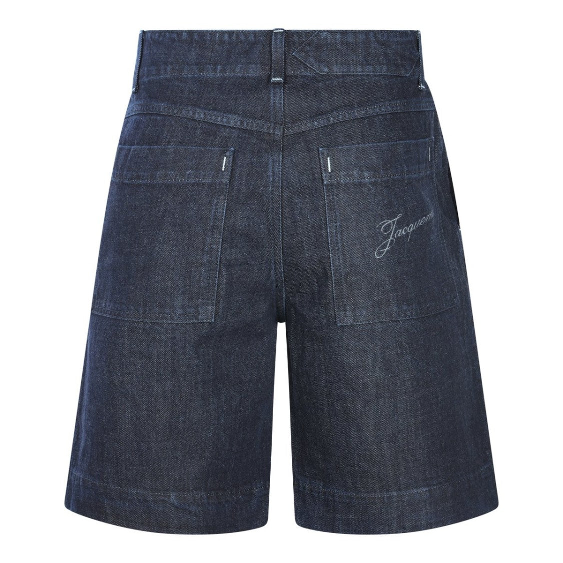 Jacquemus Structured Tailored Shorts In Dark Denim