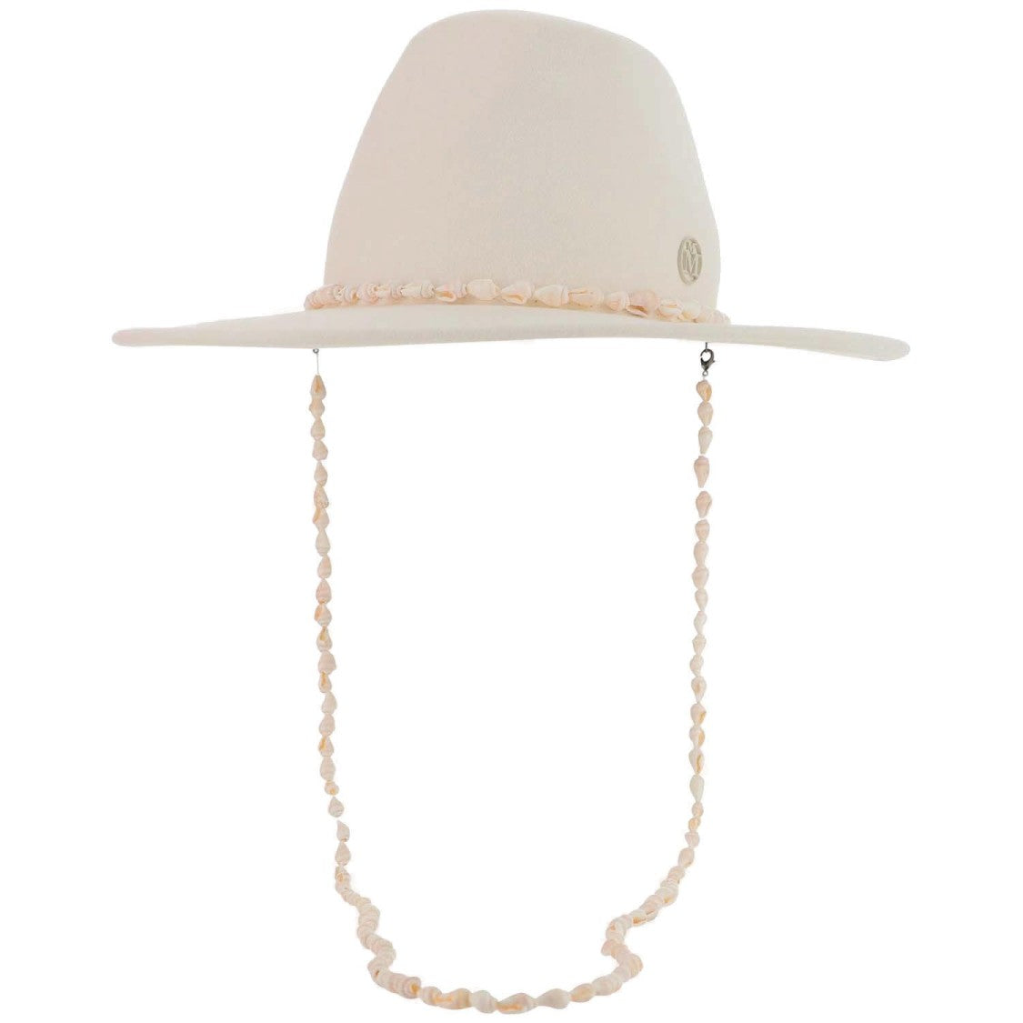 Maison Michel Kyra Wool Felt Hat With Shells