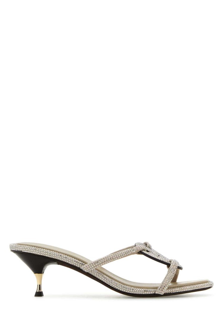 Tory Burch Embellished Leather Miller Sabot