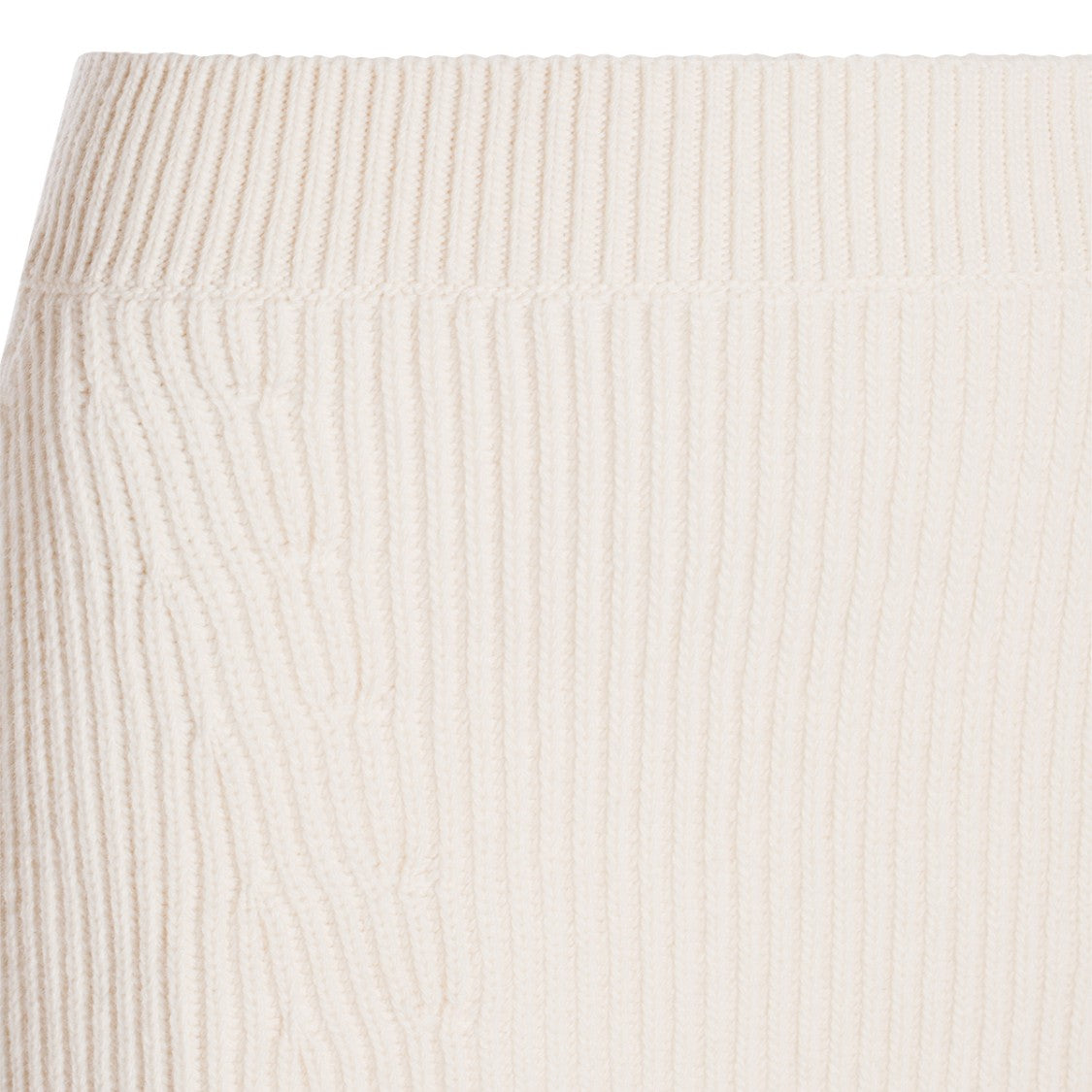 Jil Sander White Wool Skirt