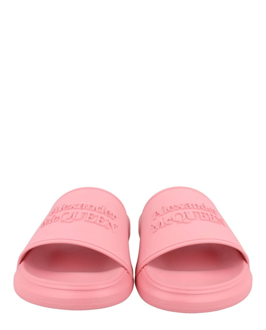Alexander Mcqueen Embossed Logo Slides