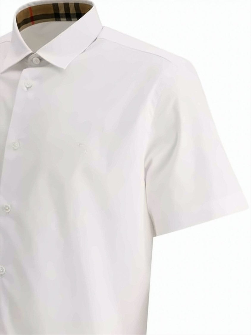 Burberry White Short-Sleeved Shirt