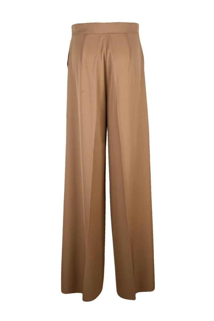 Max Mara Virgin Wool Trousers - Beige