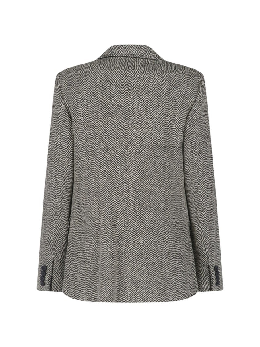 Polo Ralph Lauren Tailored Herringbone Jacket With Notched Lapel