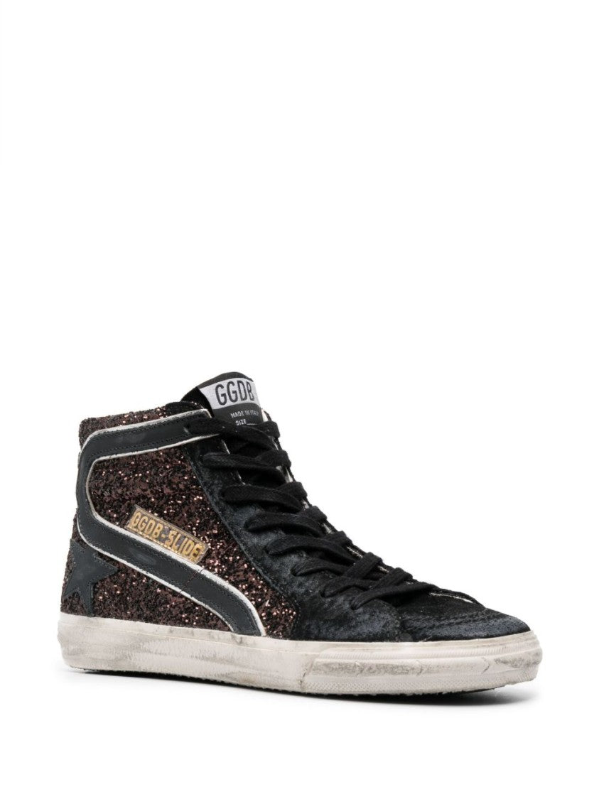 Golden Goose Silk And Nylon Multi Panel Sneakers