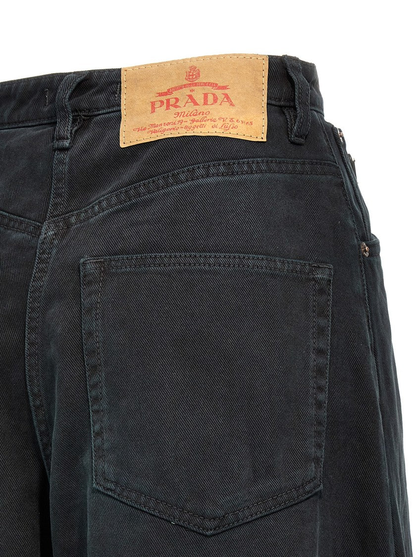 Prada High-Waisted Cotton Denim Jeans