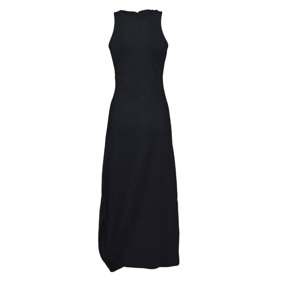 Lemaire Black Viscose Long Twisted Dress