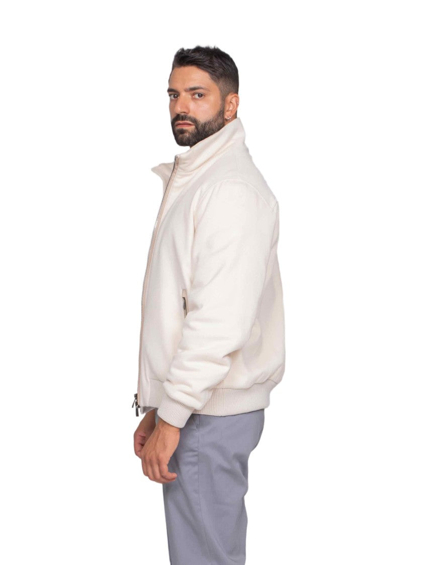 Peserico Minimalist High Collar Zippered Jacket