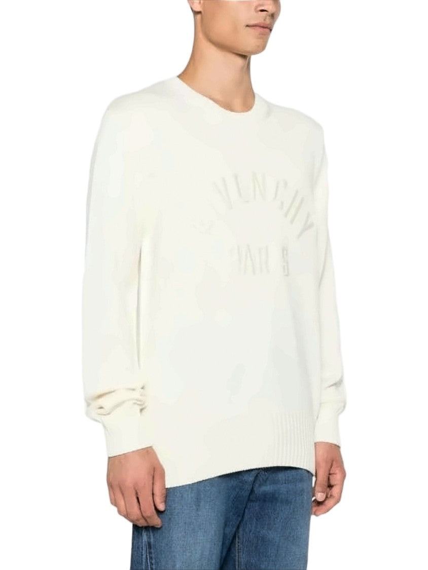 Givenchy Relaxed Fit White Cotton Sweater