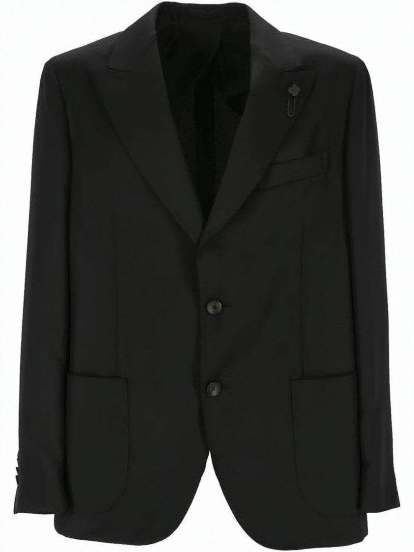 Lardini Tailored Jacket With Notched Lapel And Premium Fabric Blend