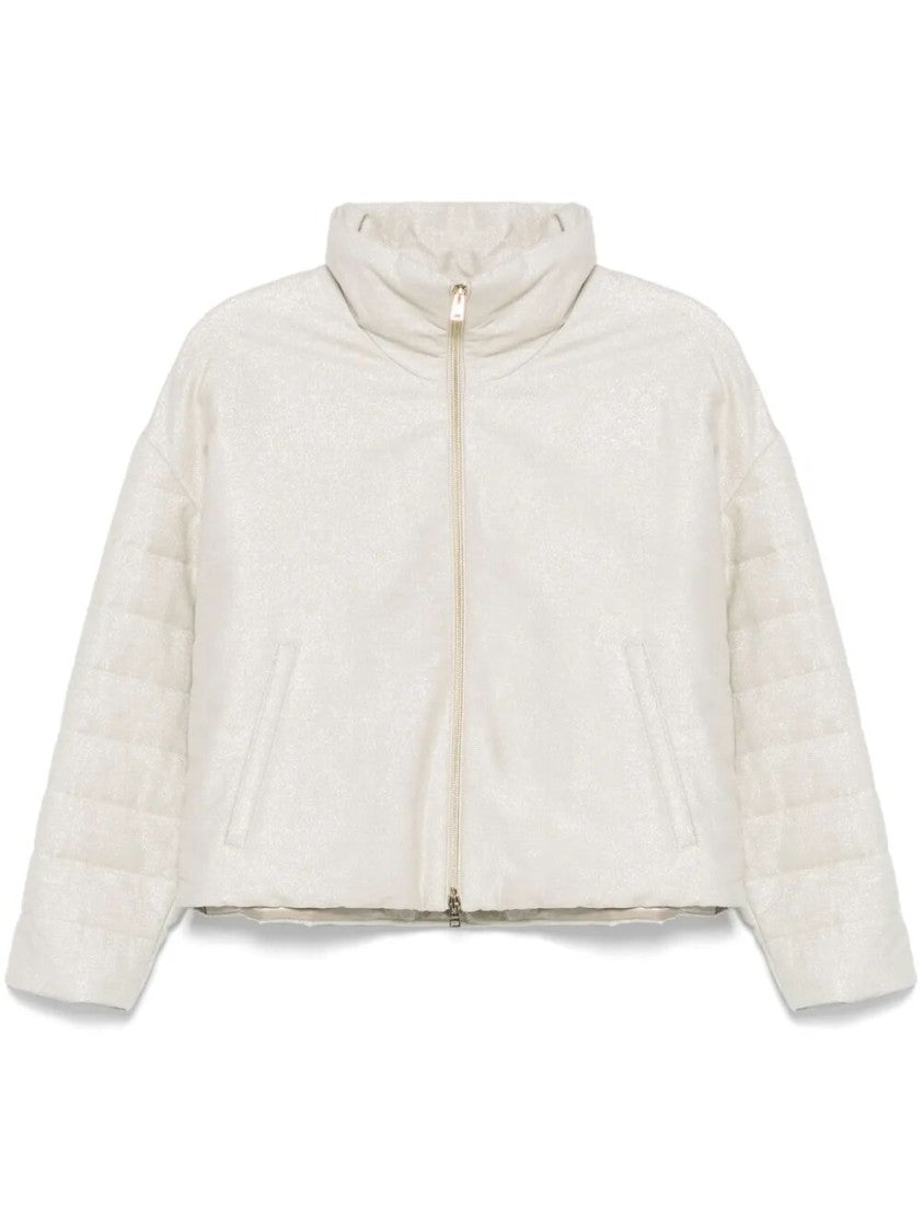 Herno Cropped Jacket With High Collar