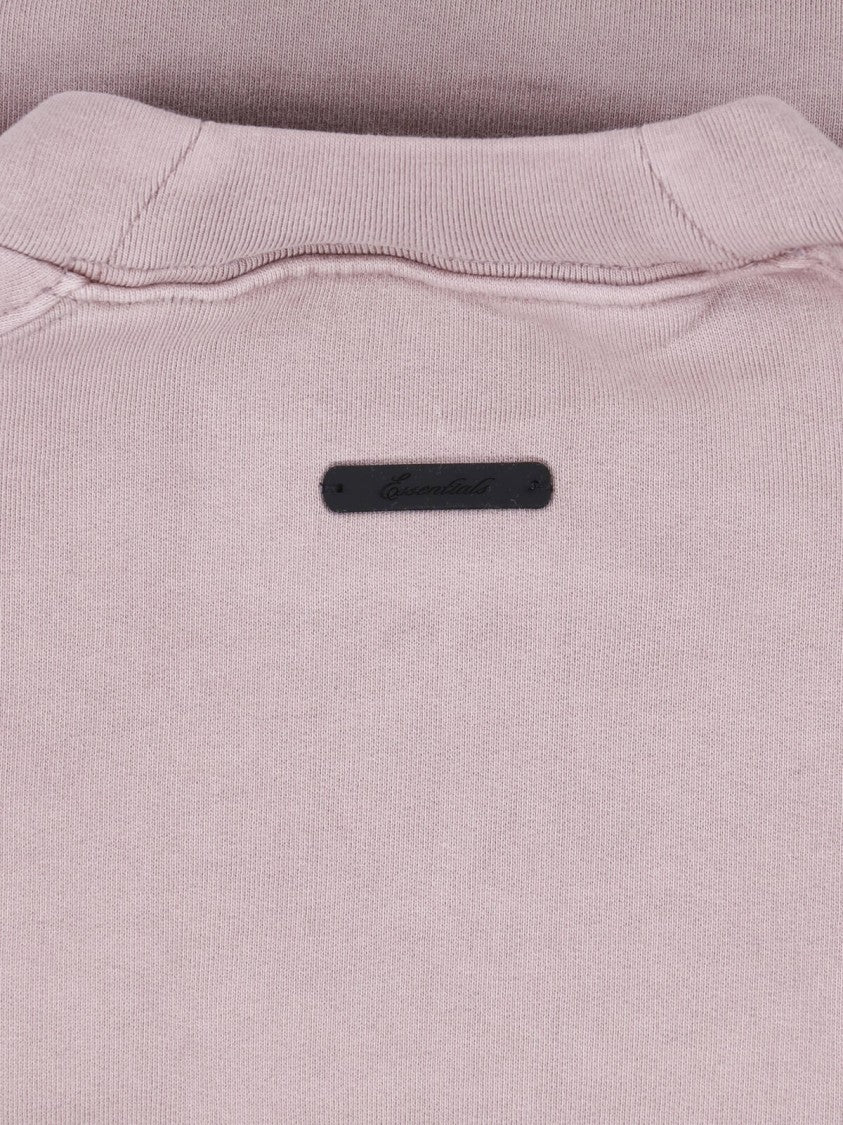 Fear Of God Essentials Purple Cropped Relaxed Arched Logo Sweatshirt