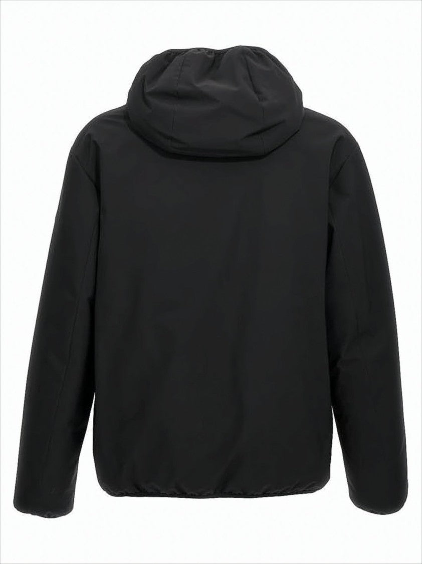 Moncler Matte Finish Cropped Padded Jacket With Hood
