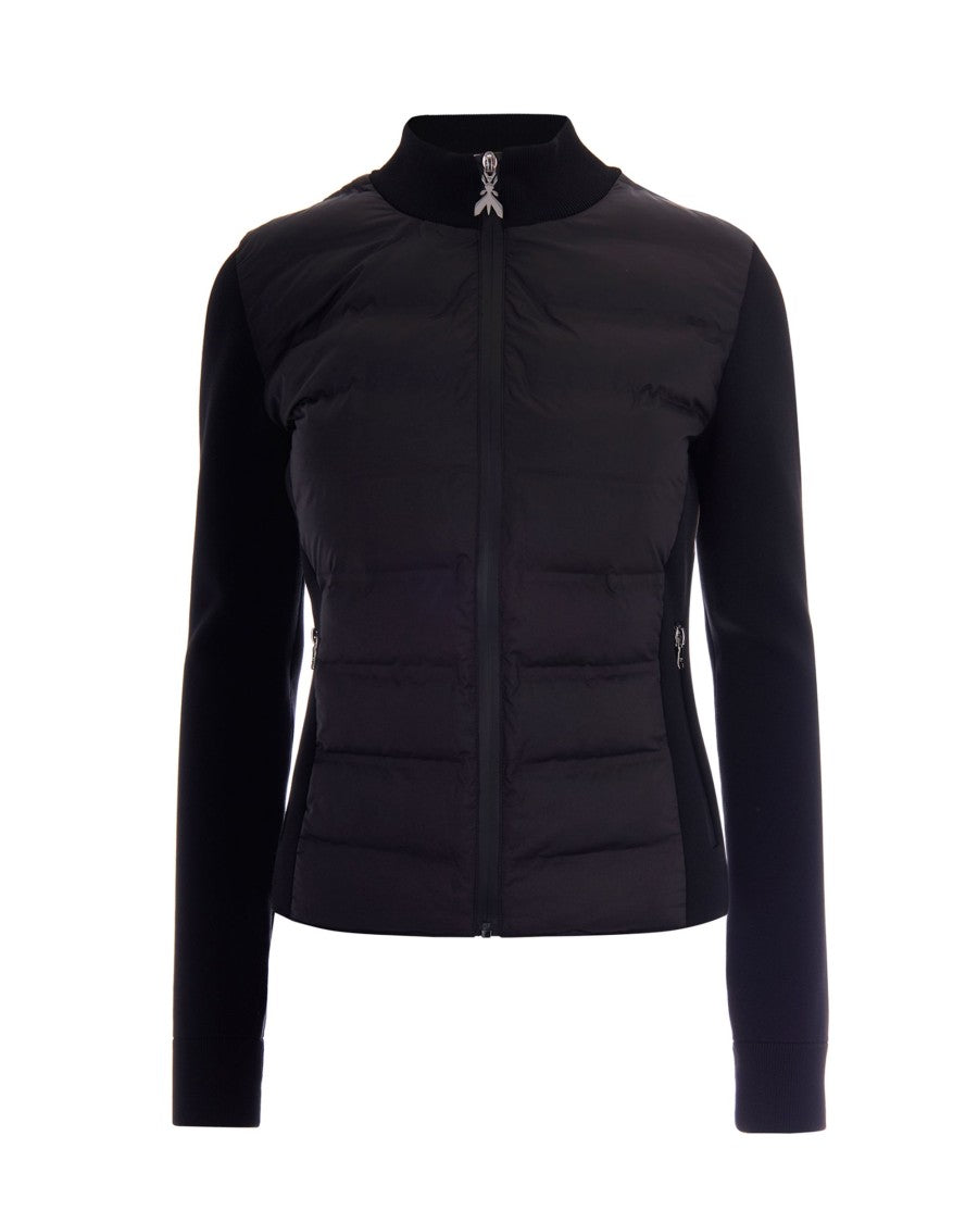 Patrizia Pepe Ultralight Quilted Jacket With Textured Knit Details