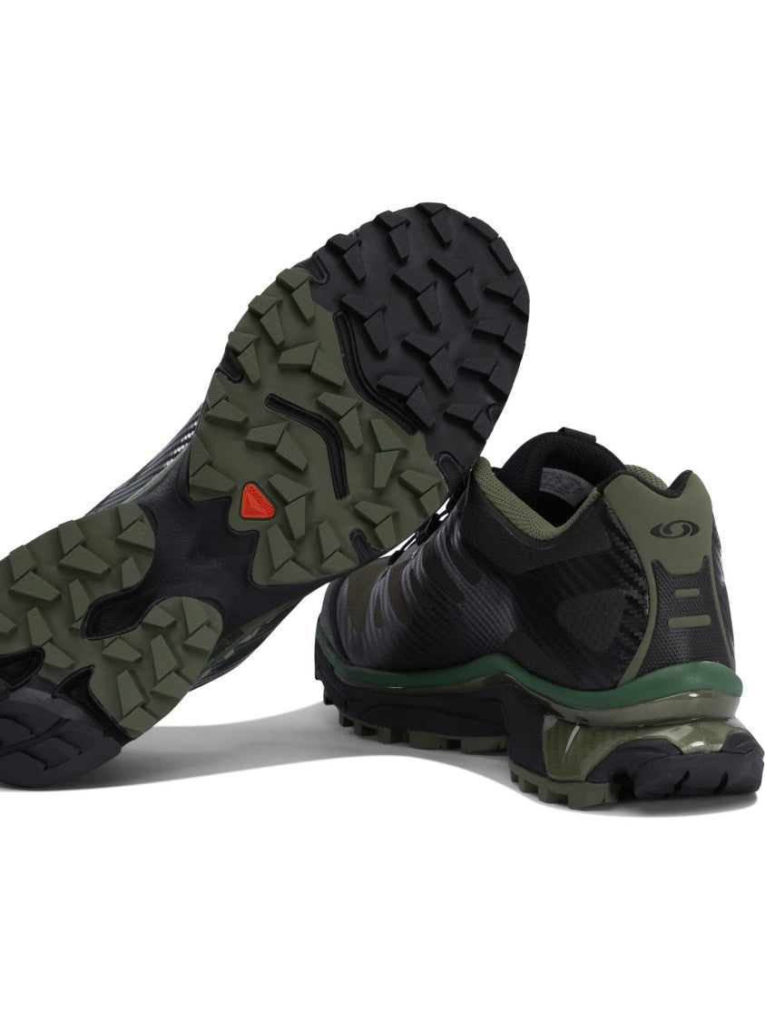 Salomon Performance-Driven Black Mesh Sneakers