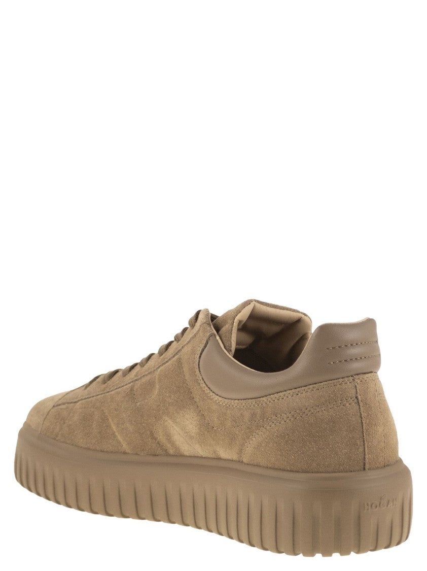 Hogan H-Stripes Suede Trainers