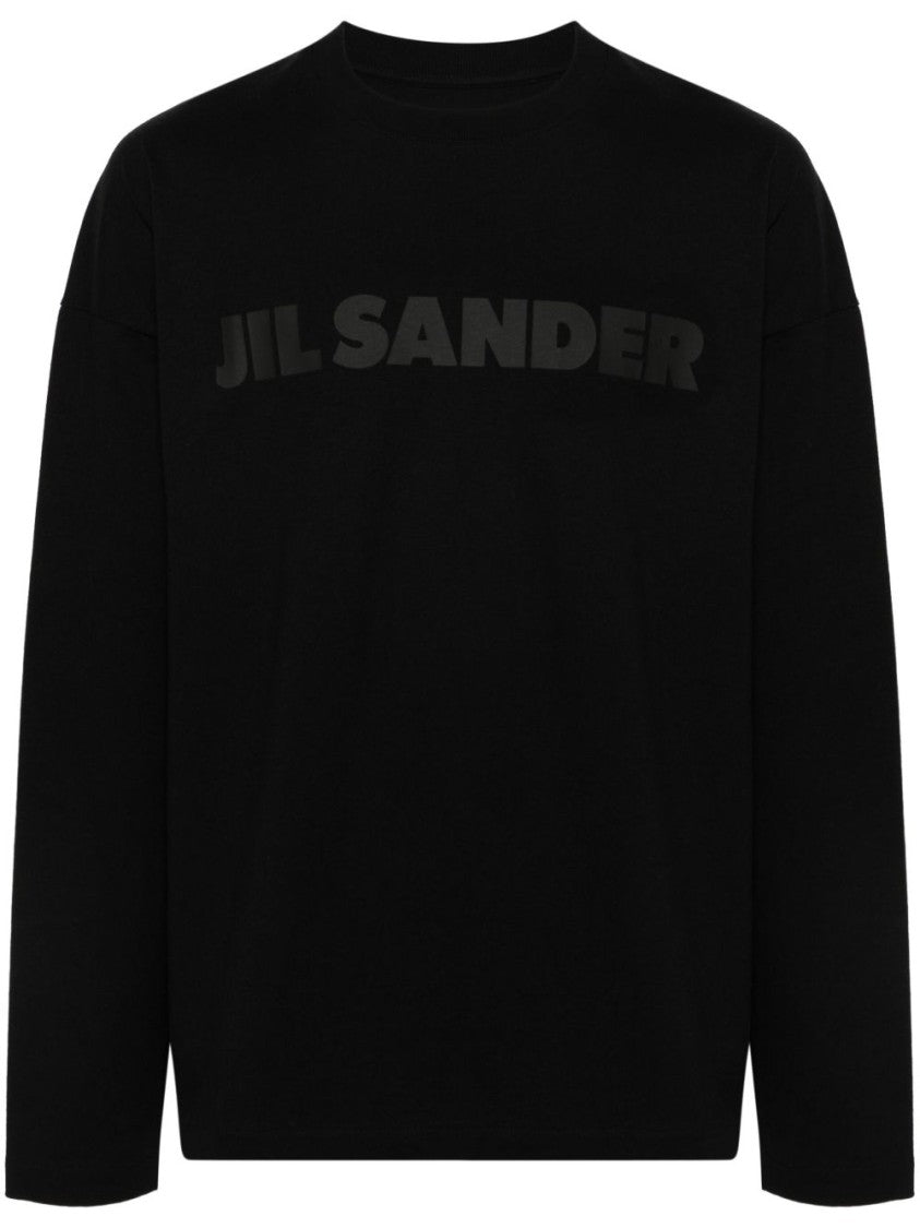 Jil Sander Black Cotton Long Sleeve T-Shirt