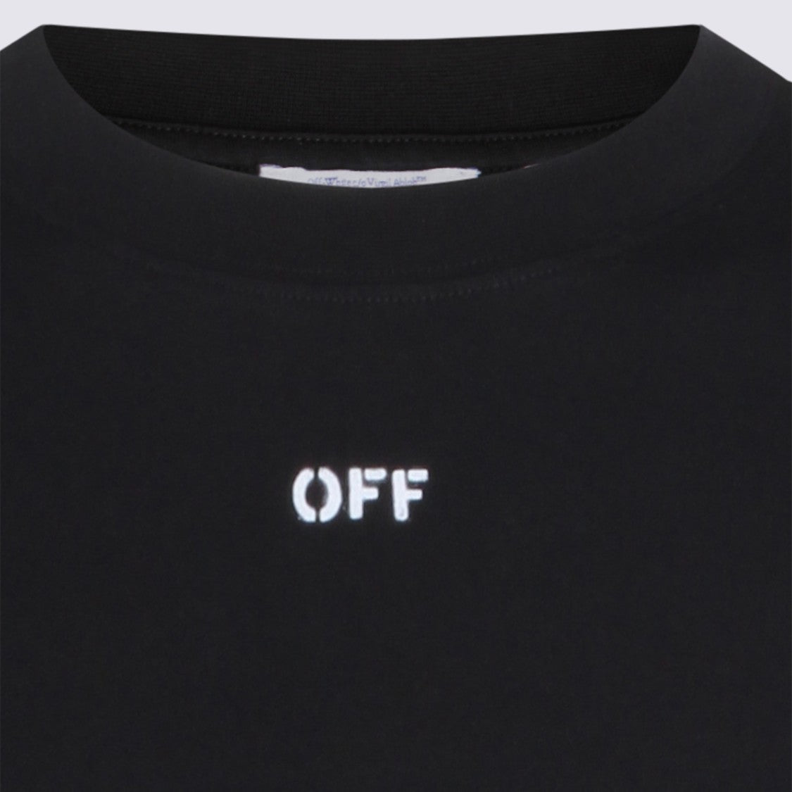 Off-White Black Cotton Logo T-Shirt