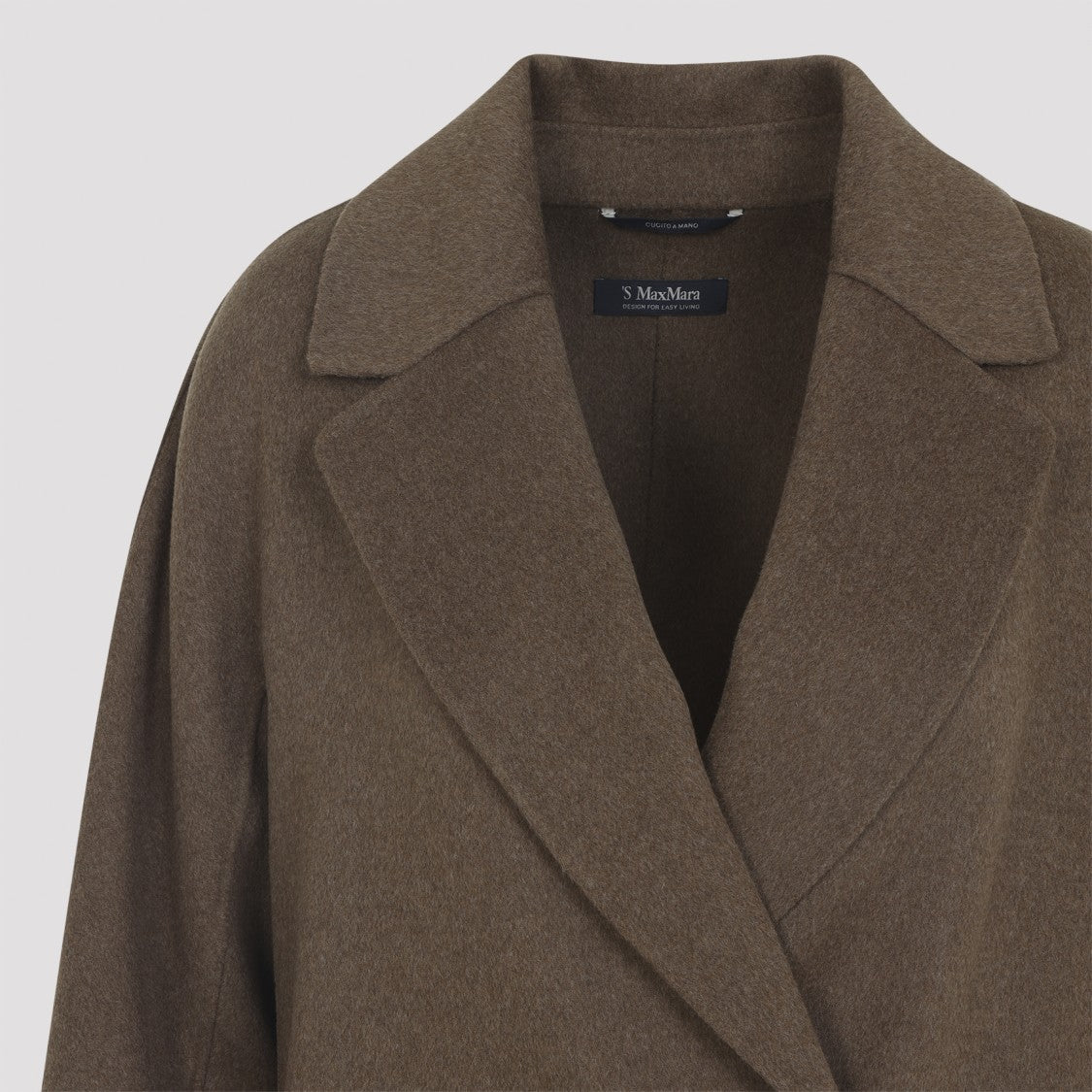 Max Mara Enzo Brown Virgin Wool Coat