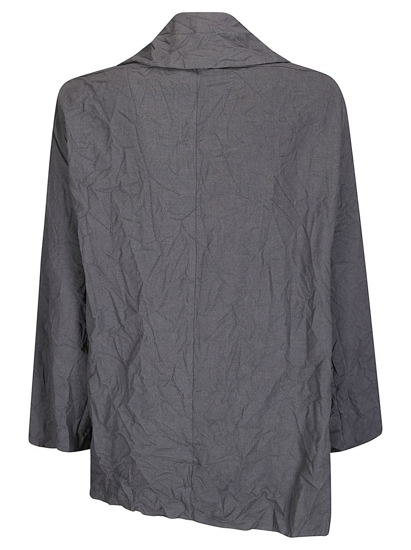 Maria Calderara Crumpled Effect Jacket With Side Fastening