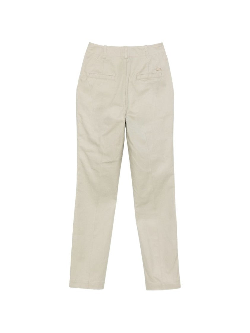 Diesel Beige Silk And Nylon Tailored Trousers