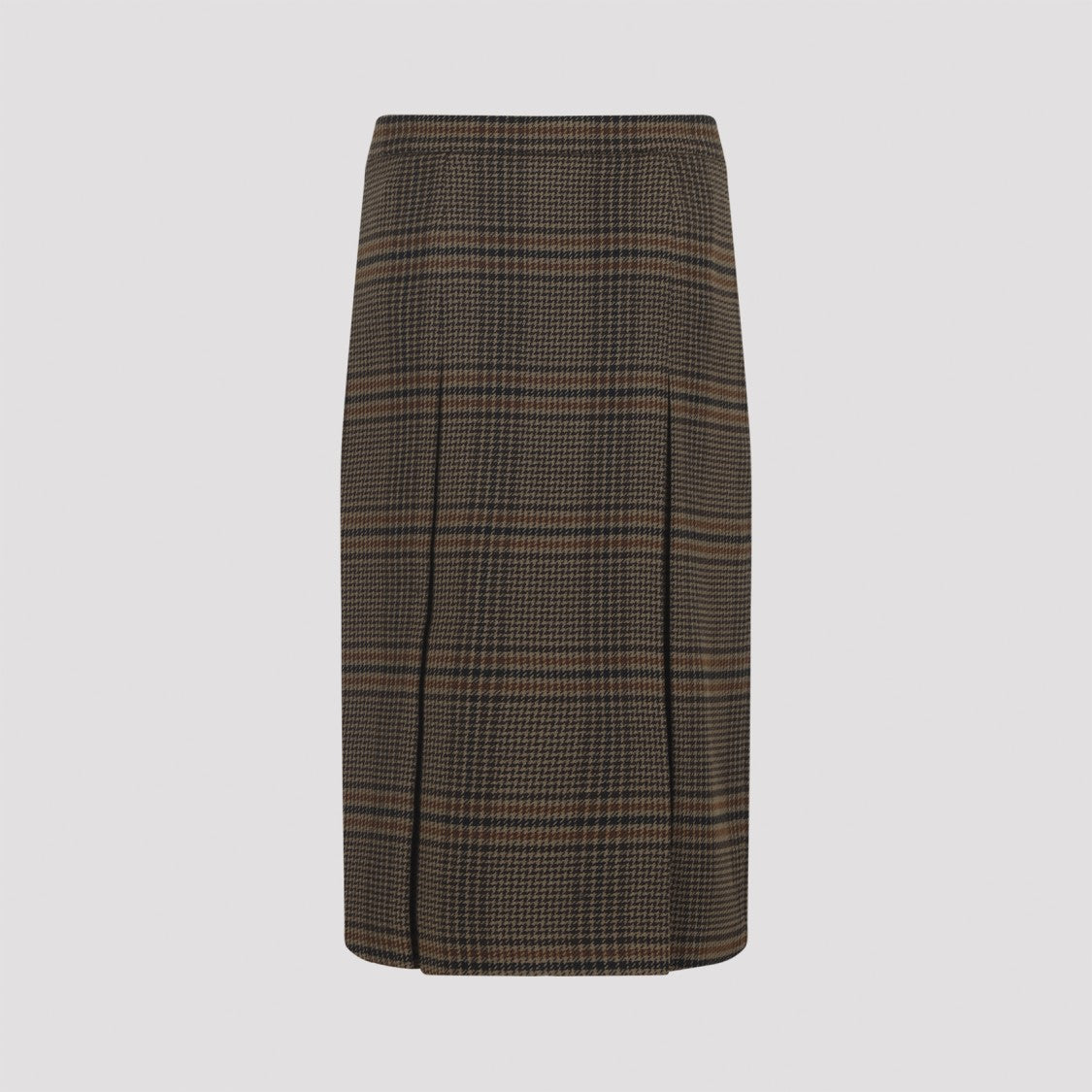 Saint Laurent Brown Wool Skirt