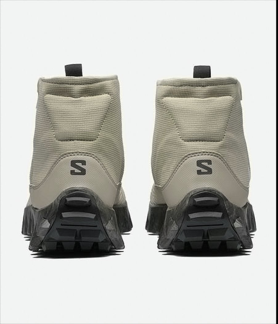 Salomon High-Top Textured Fabric Boots With Rugged Rubber Sole