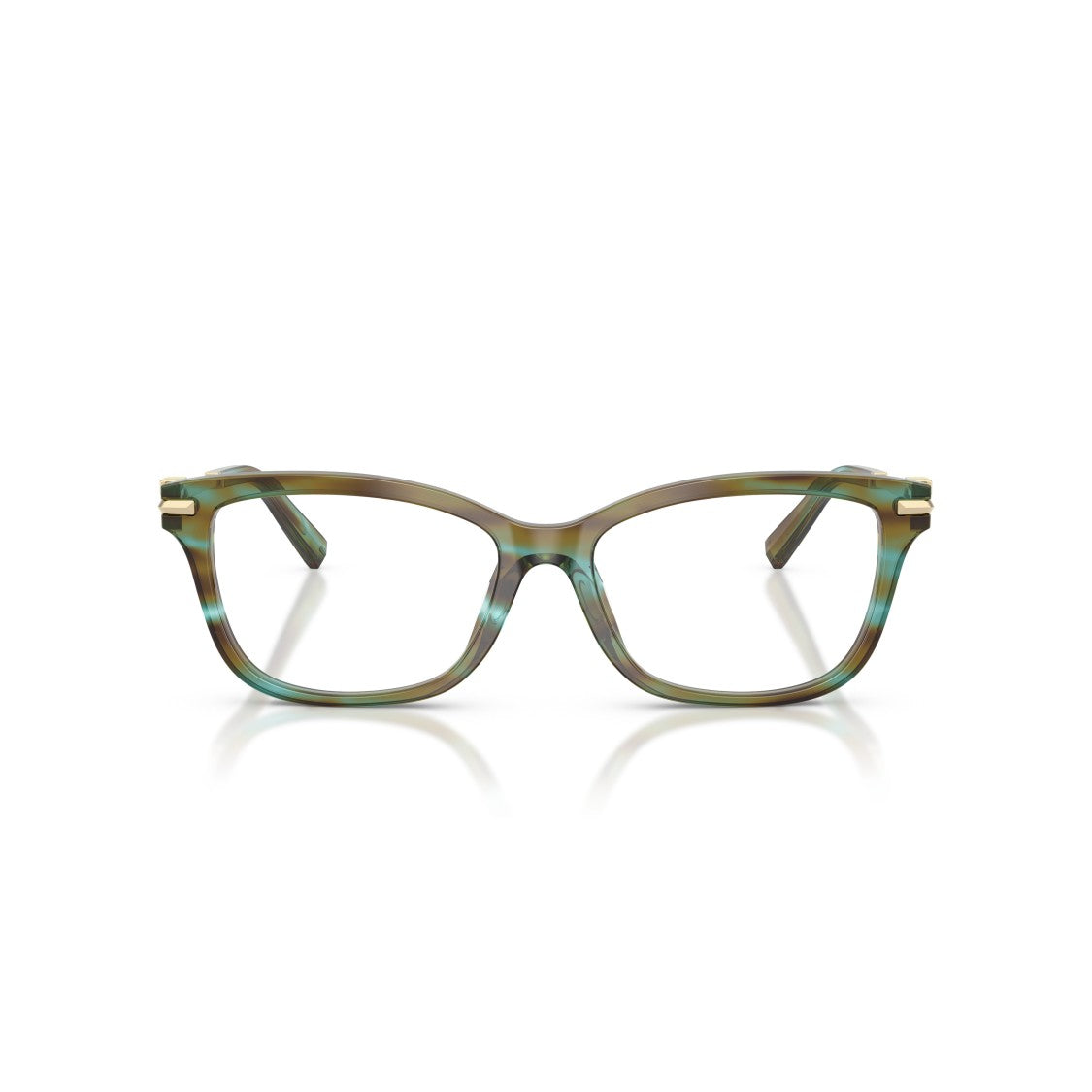 Tiffany & Co. Rectangular Acetate Eyeglasses With Metallic Temples