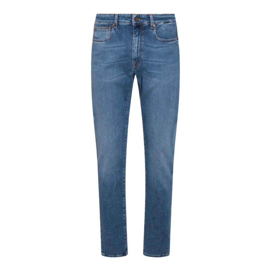 Incotex Blue Division Classic Straight-Leg Jeans With Whiskering Details