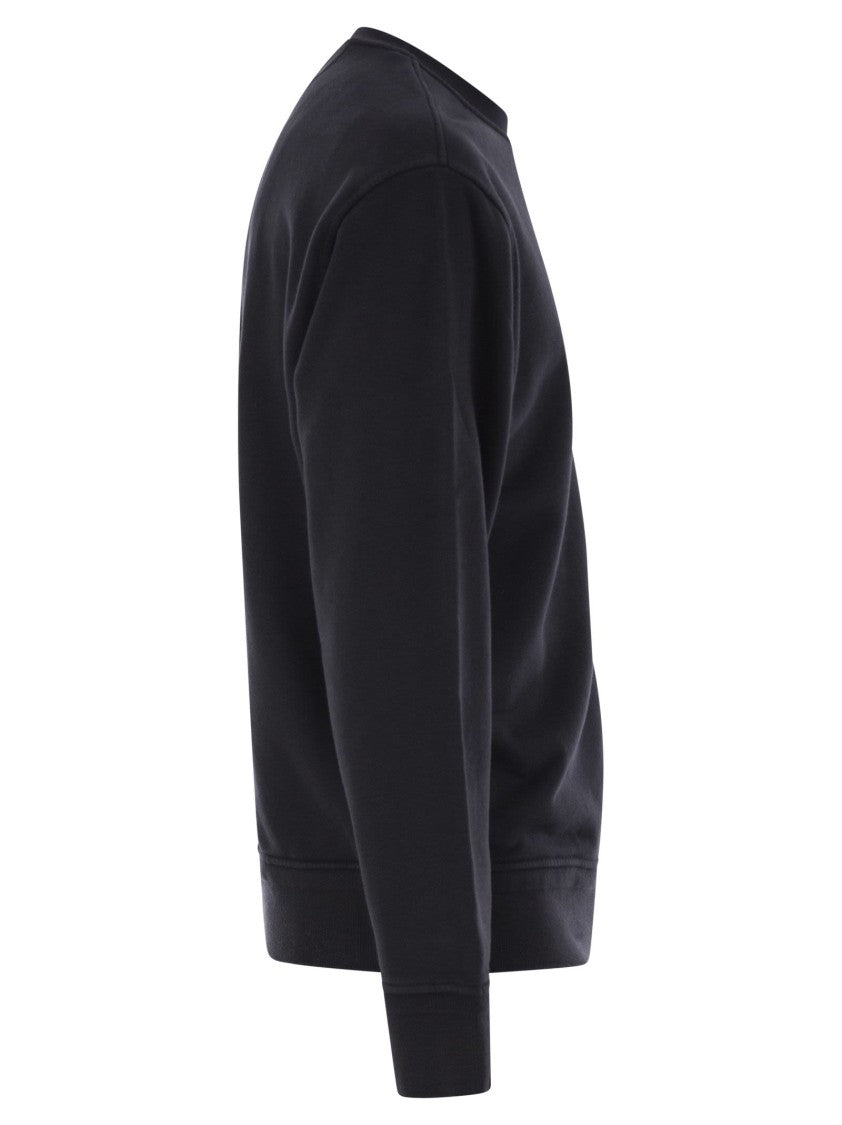 C.P. Company Frosted Cotton Fleece Sweatshirt With Lens Detail