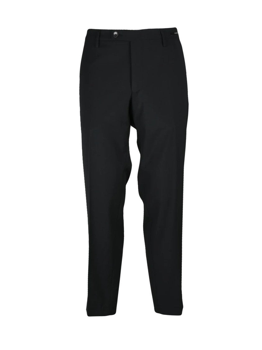 Michael Coal Research Wool Stretch Trousers - Black