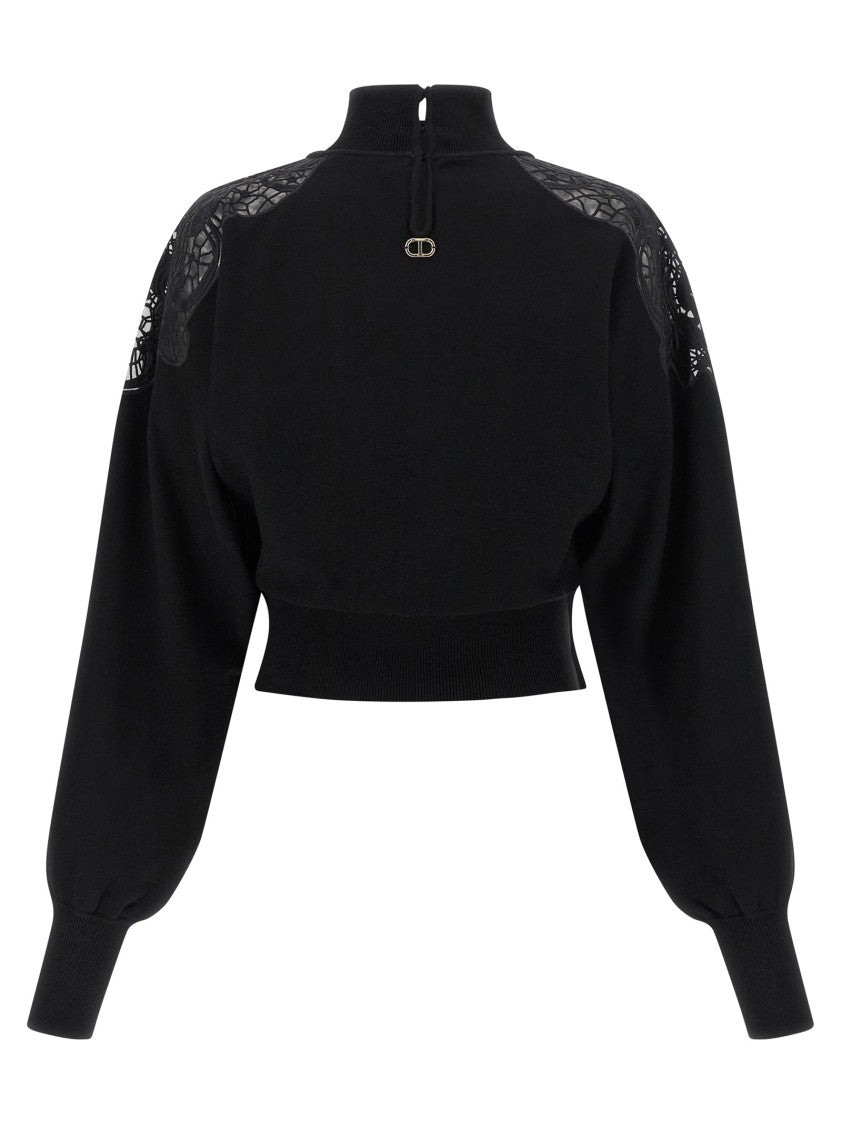 Twin-Set Tulle Lace Sweater