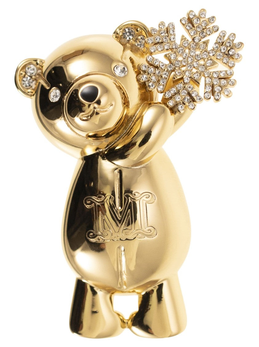 Max Mara Shiny - Metal Bear Brooch