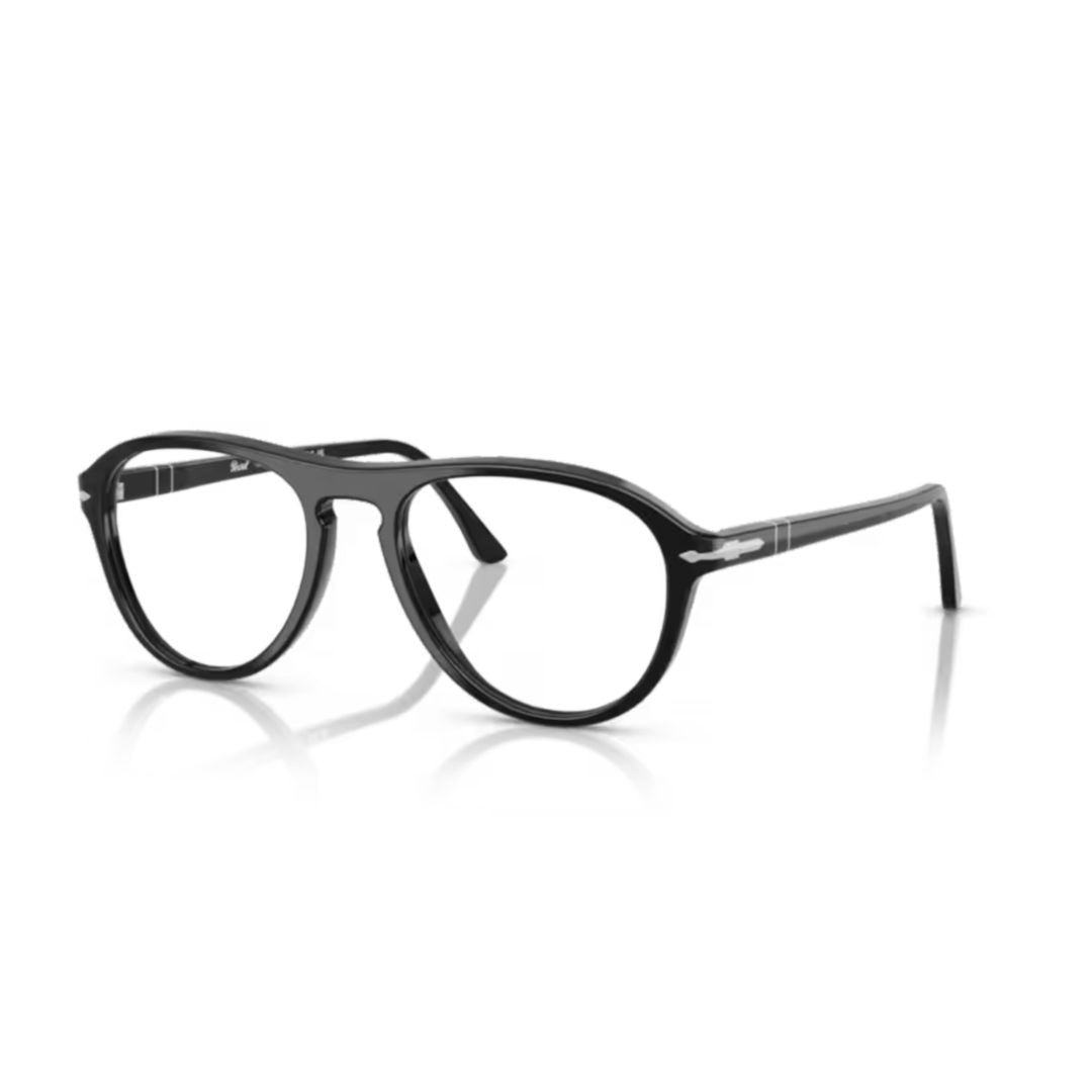 Persol 0Po3371v Classic Round Frame Eyeglasses With Keyhole Bridge
