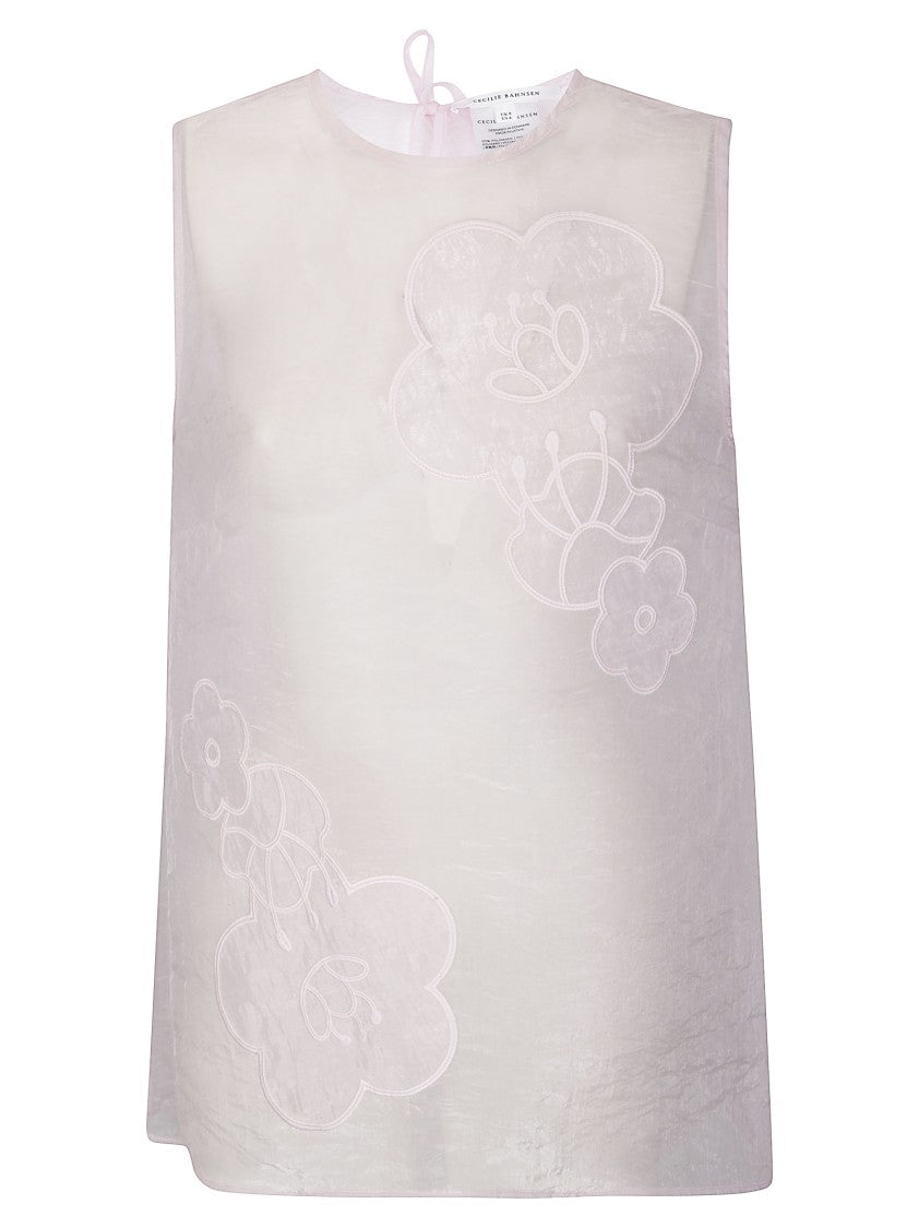 Cecilie Bahnsen Semi-Sheer Sleeveless Top