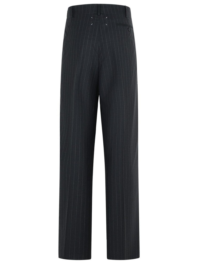 Maison Margiela Dark Grey Wool Trousers