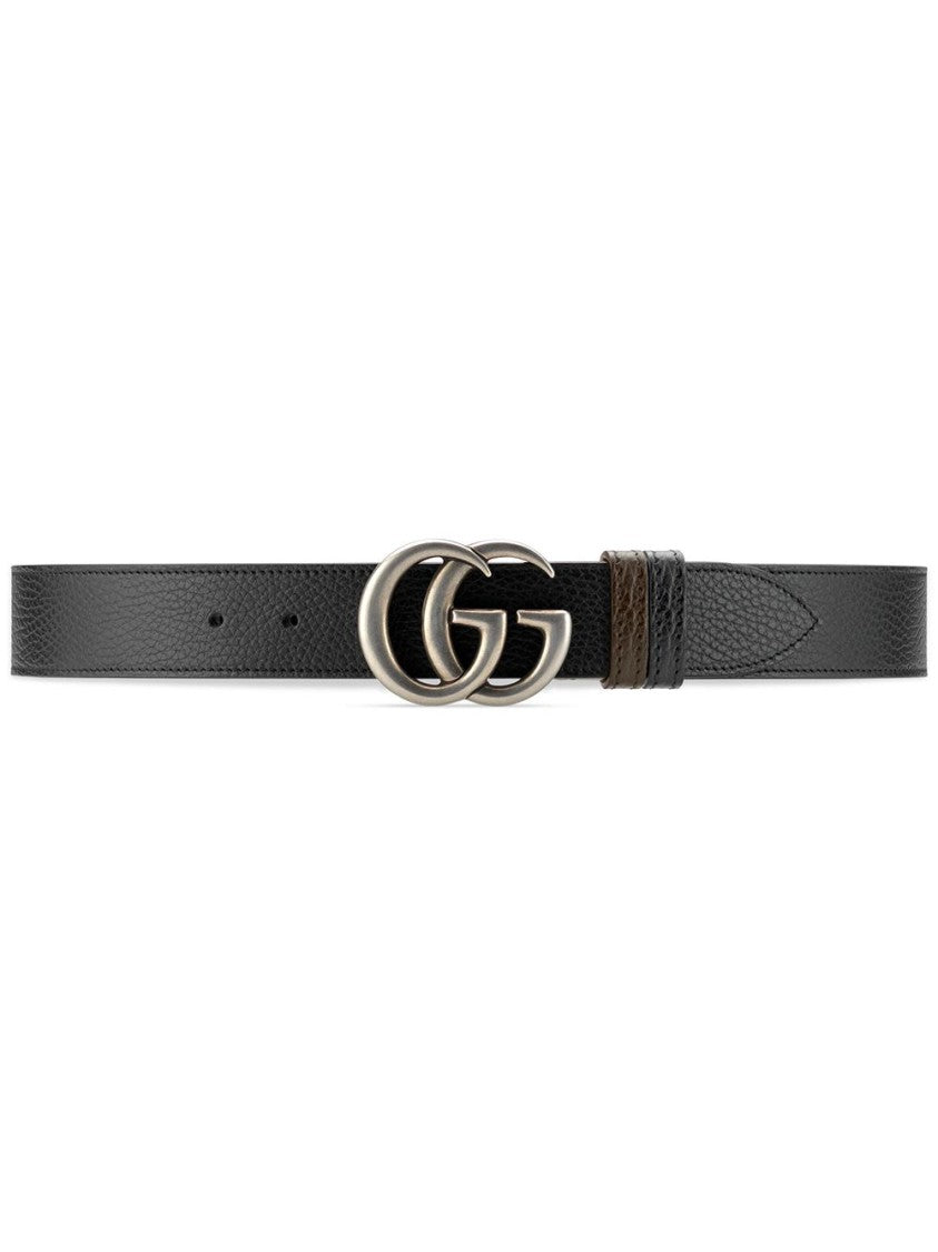 Gucci Textured Calfskin Leather Belt